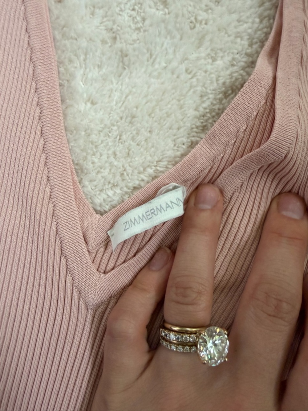 Zimmermann Ribbed V-Neck Tank - Picture 3 of 5